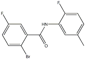 2-bromo-5-fluoro-N-(2-fluoro-5-methylphenyl)benzamide Structure