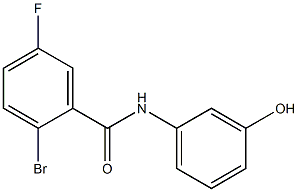 2-bromo-5-fluoro-N-(3-hydroxyphenyl)benzamide