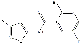 2-bromo-5-fluoro-N-(3-methylisoxazol-5-yl)benzamide Structure