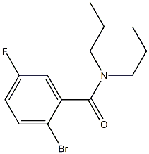 2-bromo-5-fluoro-N,N-dipropylbenzamide Struktur