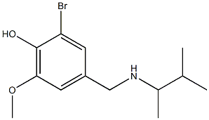 2-bromo-6-methoxy-4-{[(3-methylbutan-2-yl)amino]methyl}phenol