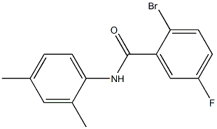 2-bromo-N-(2,4-dimethylphenyl)-5-fluorobenzamide,,结构式