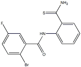 2-bromo-N-(2-carbamothioylphenyl)-5-fluorobenzamide|