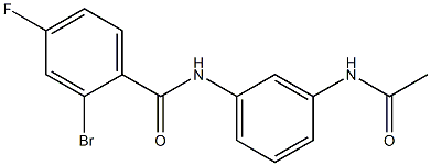 2-bromo-N-(3-acetamidophenyl)-4-fluorobenzamide