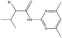 2-bromo-N-(4,6-dimethylpyrimidin-2-yl)-3-methylbutanamide