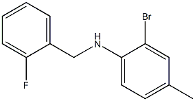 2-bromo-N-[(2-fluorophenyl)methyl]-4-methylaniline Structure