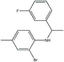 2-bromo-N-[1-(3-fluorophenyl)ethyl]-4-methylaniline