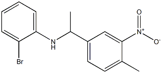 2-bromo-N-[1-(4-methyl-3-nitrophenyl)ethyl]aniline,,结构式