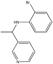 2-bromo-N-[1-(pyridin-3-yl)ethyl]aniline 化学構造式