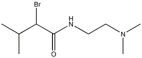 2-bromo-N-[2-(dimethylamino)ethyl]-3-methylbutanamide,,结构式