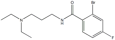 2-bromo-N-[3-(diethylamino)propyl]-4-fluorobenzamide 结构式