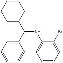 2-bromo-N-[cyclohexyl(phenyl)methyl]aniline,,结构式