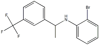 2-bromo-N-{1-[3-(trifluoromethyl)phenyl]ethyl}aniline Struktur