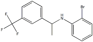 2-bromo-N-{1-[3-(trifluoromethyl)phenyl]ethyl}aniline 结构式