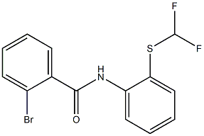 2-bromo-N-{2-[(difluoromethyl)sulfanyl]phenyl}benzamide Structure