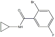 2-bromo-N-cyclopropyl-5-fluorobenzamide Structure