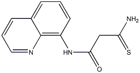 2-carbamothioyl-N-(quinolin-8-yl)acetamide 化学構造式