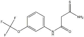 2-carbamothioyl-N-[3-(trifluoromethoxy)phenyl]acetamide 结构式