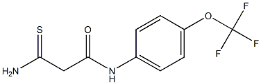 2-carbamothioyl-N-[4-(trifluoromethoxy)phenyl]acetamide,,结构式