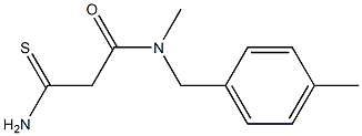 2-carbamothioyl-N-methyl-N-[(4-methylphenyl)methyl]acetamide|