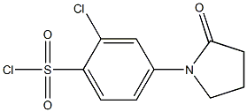 2-chloro-4-(2-oxopyrrolidin-1-yl)benzenesulfonyl chloride Structure