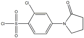 2-chloro-4-(2-oxopyrrolidin-1-yl)benzenesulfonyl chloride 结构式