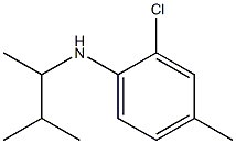 2-chloro-4-methyl-N-(3-methylbutan-2-yl)aniline Struktur