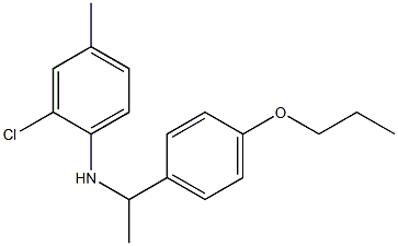 2-chloro-4-methyl-N-[1-(4-propoxyphenyl)ethyl]aniline