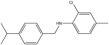 2-chloro-4-methyl-N-{[4-(propan-2-yl)phenyl]methyl}aniline Structure