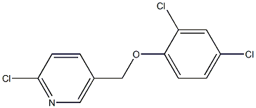 2-chloro-5-(2,4-dichlorophenoxymethyl)pyridine Struktur