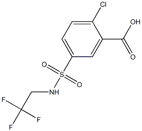 2-chloro-5-[(2,2,2-trifluoroethyl)sulfamoyl]benzoic acid