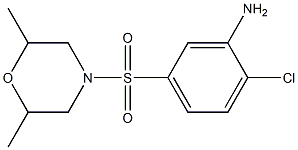 2-chloro-5-[(2,6-dimethylmorpholine-4-)sulfonyl]aniline