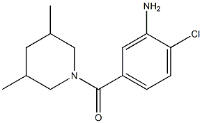 2-chloro-5-[(3,5-dimethylpiperidin-1-yl)carbonyl]aniline Structure