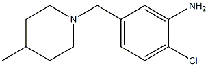 2-chloro-5-[(4-methylpiperidin-1-yl)methyl]aniline Structure