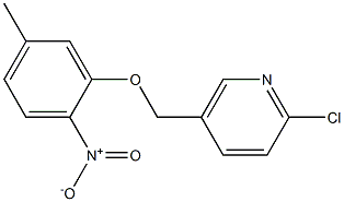 2-chloro-5-[(5-methyl-2-nitrophenoxy)methyl]pyridine Structure