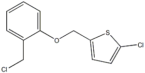 2-chloro-5-[2-(chloromethyl)phenoxymethyl]thiophene Struktur