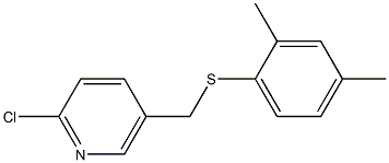  2-chloro-5-{[(2,4-dimethylphenyl)sulfanyl]methyl}pyridine