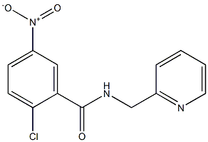 2-chloro-5-nitro-N-(pyridin-2-ylmethyl)benzamide,,结构式