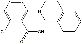 2-chloro-6-(1,2,3,4-tetrahydroisoquinolin-2-yl)benzoic acid Structure