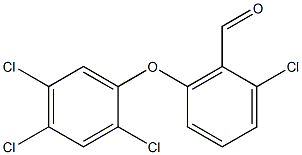 2-chloro-6-(2,4,5-trichlorophenoxy)benzaldehyde,,结构式