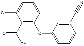 2-chloro-6-(3-cyanophenoxy)benzoic acid