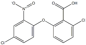 2-chloro-6-(4-chloro-2-nitrophenoxy)benzoic acid Structure