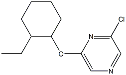 2-chloro-6-[(2-ethylcyclohexyl)oxy]pyrazine 化学構造式