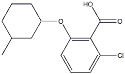 2-chloro-6-[(3-methylcyclohexyl)oxy]benzoic acid|