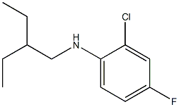 2-chloro-N-(2-ethylbutyl)-4-fluoroaniline Structure
