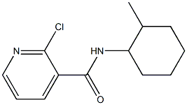 2-chloro-N-(2-methylcyclohexyl)pyridine-3-carboxamide,,结构式