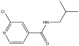 2-chloro-N-(2-methylpropyl)pyridine-4-carboxamide,,结构式