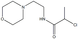 2-chloro-N-(2-morpholin-4-ylethyl)propanamide,,结构式