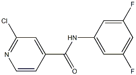 2-chloro-N-(3,5-difluorophenyl)pyridine-4-carboxamide,,结构式