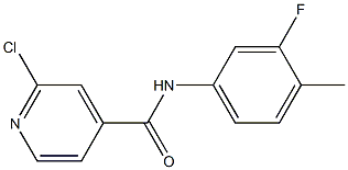  2-chloro-N-(3-fluoro-4-methylphenyl)pyridine-4-carboxamide